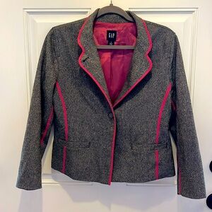 Gap wool blend cropped blazer.